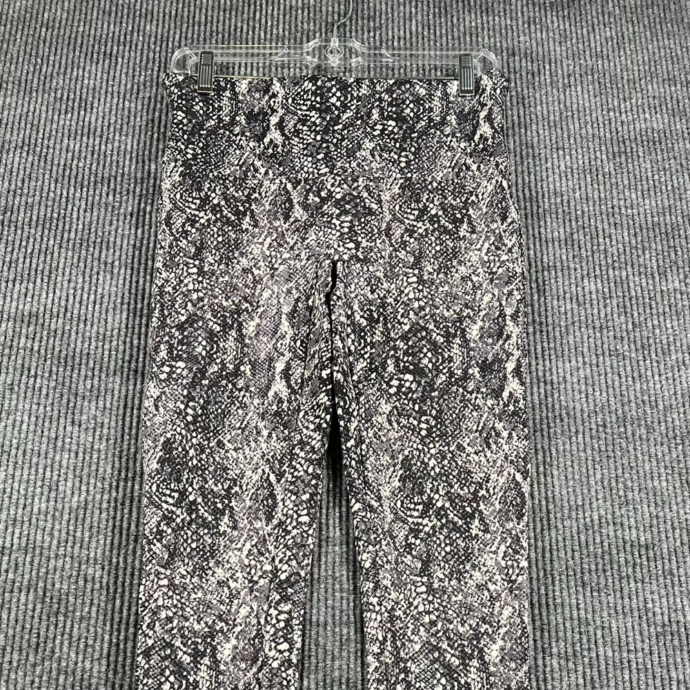 Spanx Faux Leather Snake Shine Leggings Womens XL Extra Large Active Casual